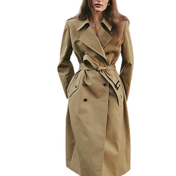 J.Crew Jackets & Blazers - J.Crew Brown Cotton New Icon Trench Coat Size 10